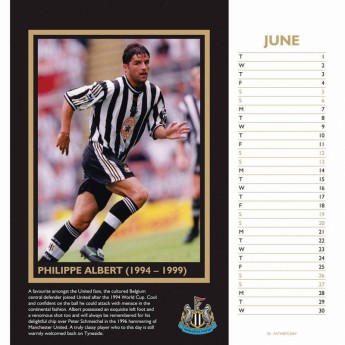 Newcastle United asztali naptár 2021