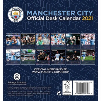 Manchester City asztali naptár 2021