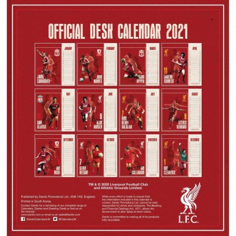 FC Liverpool asztali naptár 2021