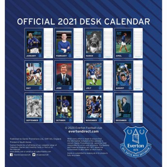 FC Everton asztali naptár 2021