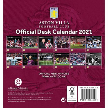 Aston Villa asztali naptár 2021