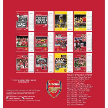 FC Arsenal asztali naptár 2021