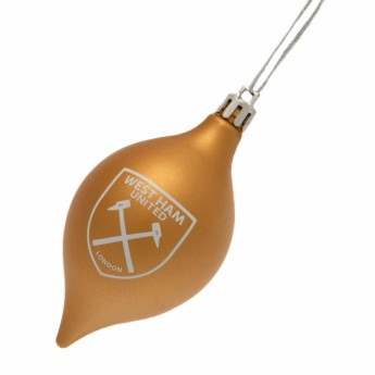 West Ham United Karácsonyi díszek 3pk Vintage Bauble