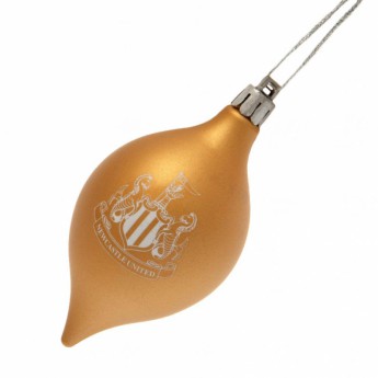 Newcastle United Karácsonyi díszek 3pk Vintage Bauble