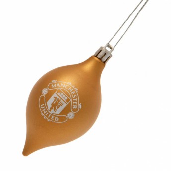 Manchester United Karácsonyi díszek 3pk Vintage Bauble