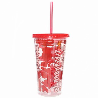 FC Liverpool pohár szívószállal Kids Beaker YNWA