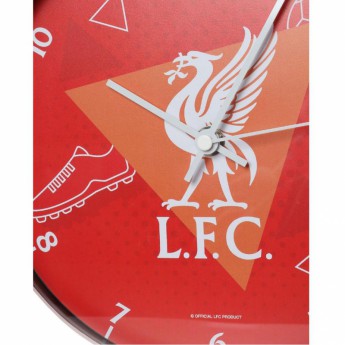 FC Liverpool óra Wall Clock red
