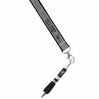 FC Liverpool nyakbavaló golyóstollal black and grey Lanyard Pen