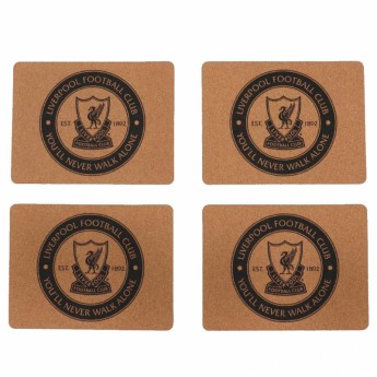 FC Liverpool asztal terítés 4pk Cork Placemat Set