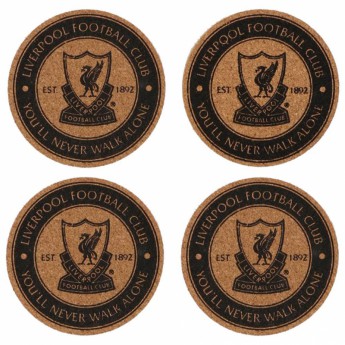 FC Liverpool alátét 4pk Cork Coaster Set