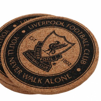 FC Liverpool alátét 4pk Cork Coaster Set