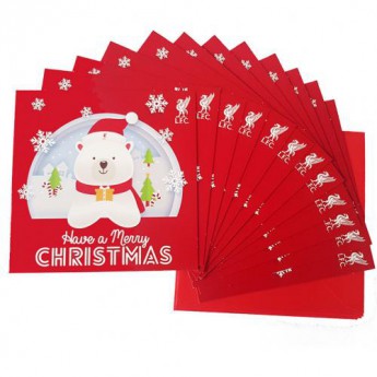 FC Liverpool Karácsonyi üdvözlőlap 12 Pack Christmas Cards