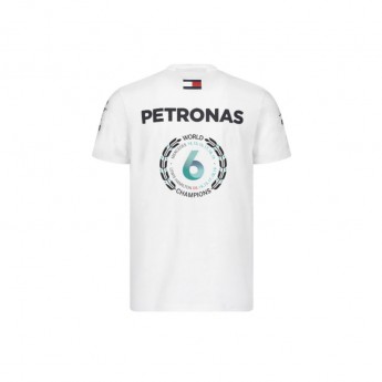 Mercedes AMG Petronas férfi póló Lewis Champion White F1 Team 2020