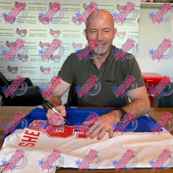 Legendák bekeretezett mez Shearer 1994-1995 Signed Shirt (Framed)