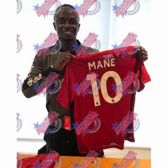 Legendák bekeretezett mez Mane 2019-20 Signed Shirt (Framed)