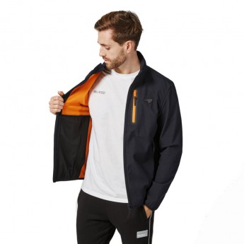 Mclaren Honda férfi kabát Logo Softshell Black F1 Team 2021