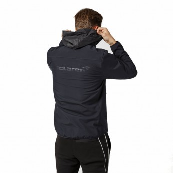 Mclaren Honda férfi kabát Logo Softshell Black F1 Team 2021