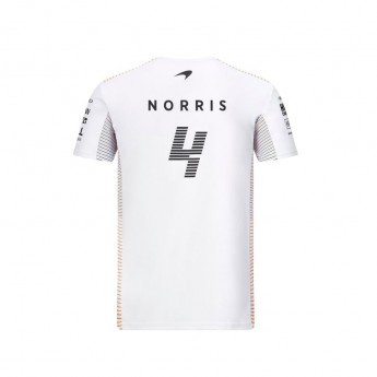 Mclaren Honda férfi póló Norris White F1 Team 2021