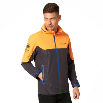 Mclaren Honda férfi kabát Rain Jacket Black F1 Team 2021