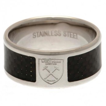 West Ham United gyűrű Carbon Fibre Ring Medium