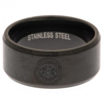 FC Celtic gyűrű Black IP Plated Ring Small