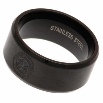 FC Celtic gyűrű Black IP Plated Ring Small