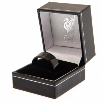 FC Liverpool gyűrű Black IP Ring Small