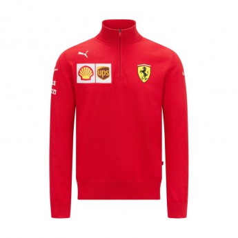 Ferrari férfi pulóver Zip Sweatshirt PUMA Red F1 Team 2021