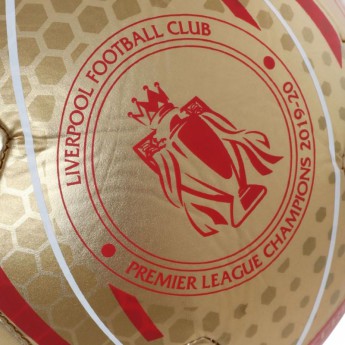 FC Liverpool futball labda Premier League Champions Gold Signature Football - Size 5