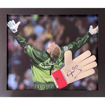 Legendák kép keretben Schmeichel Signed Glove (Framed)