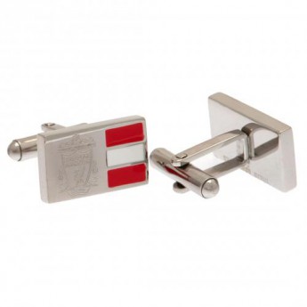 FC Liverpool mandzsettagomb Stainless Steel Stripe Cufflinks