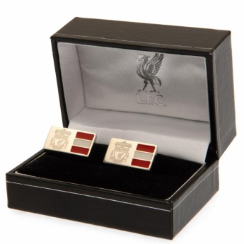 FC Liverpool mandzsettagomb Stainless Steel Stripe Cufflinks