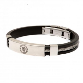 FC Chelsea szilikon karkötő Silver Inlay Silicone Bracelet