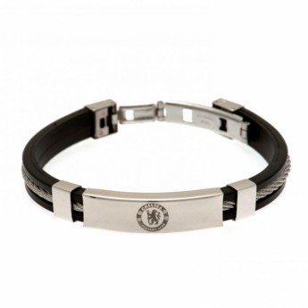 FC Chelsea szilikon karkötő Silver Inlay Silicone Bracelet