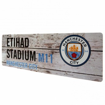 Manchester City fém tábla garden sign