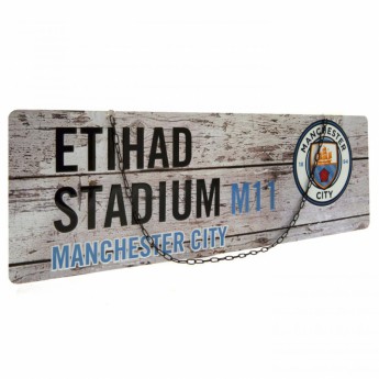 Manchester City fém tábla garden sign
