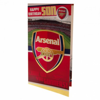 FC Arsenal gratuláció Birthday Card Son
