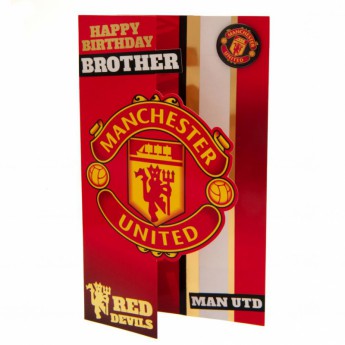 Manchester United gratuláció Birthday Card Brother