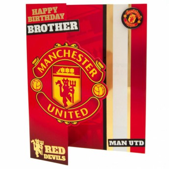 Manchester United gratuláció Birthday Card Brother
