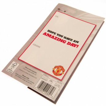 Manchester United gratuláció Birthday Card Brother
