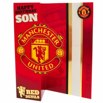 Manchester United gratuláció Birthday Card Son