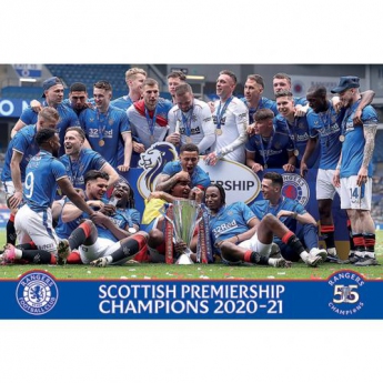 FC Rangers plakát 2020-21 season SPL Champions 10