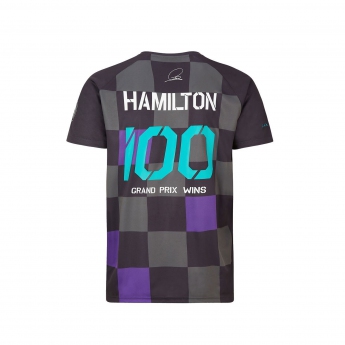 Mercedes AMG Petronas férfi póló Lewis Helmet 100 F1 Team 2021