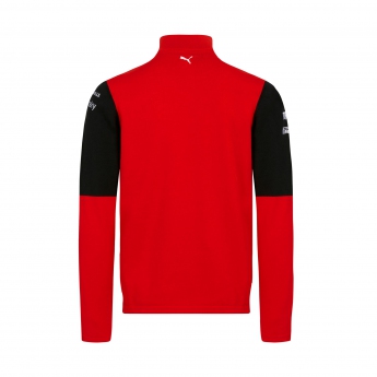 Ferrari férfi pulóver zip sweatshirt redblack F1 Team 2022
