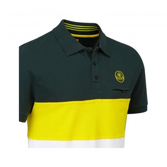Lotus F1 Team pólóing logo striped polo shirt