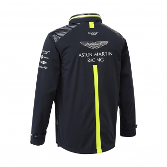 Aston Martin férfi kapucnis kabát team rain jacket navy blue