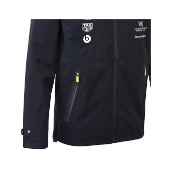 Aston Martin férfi kapucnis kabát team rain jacket navy blue