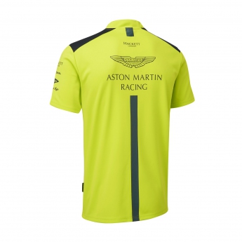 Aston Martin pólóing mens team polo shirt lime