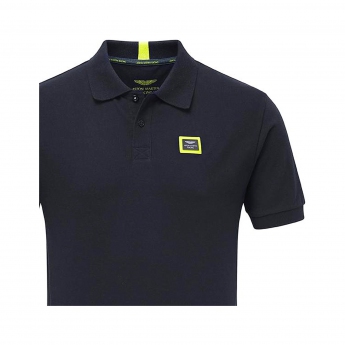 Aston Martin pólóing travel polo shirt navy blue