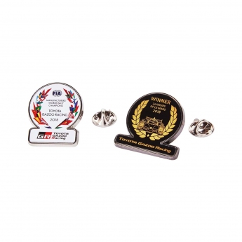 Toyota Gazoo Racing jelvény winning pin badge set